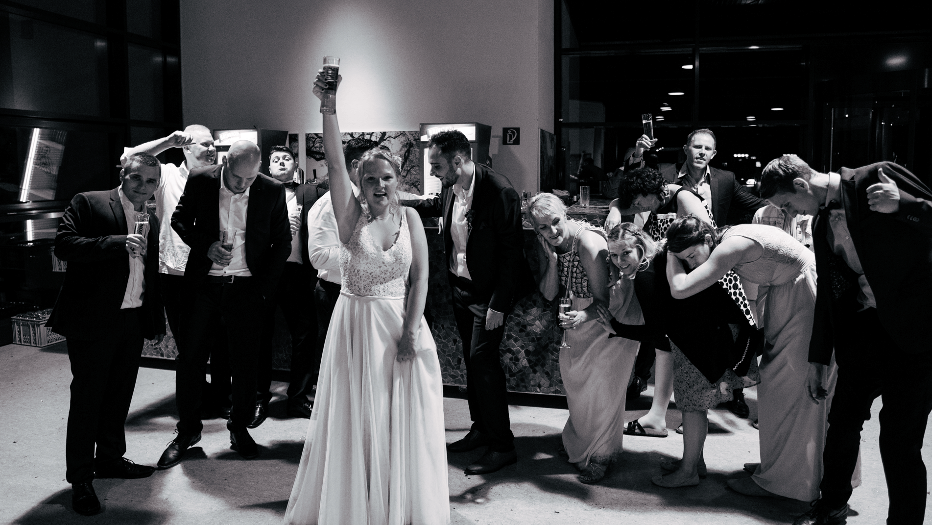 Hochzeitsparade mit Pferden